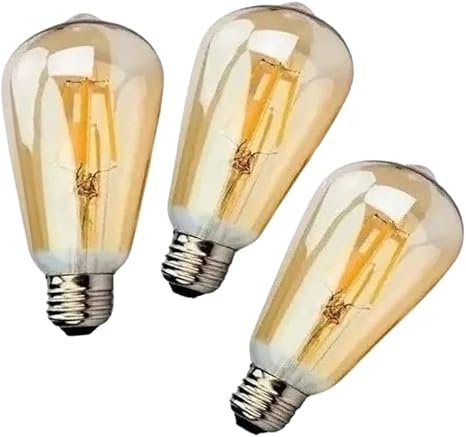 Kit 3 Lâmpadas LED Retrô Vintage ST64