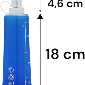 Garrafinha Dobrável Soft Flash 250ml (Azul)